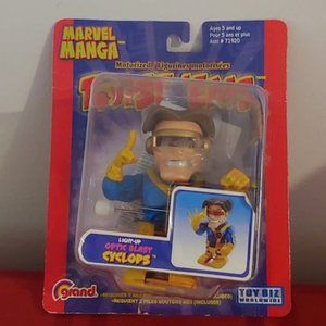2004 MARVEL MANGA, TWIST 'EMS MOTORIZED CYCLOPS ACTION FIGURE, MINT!!!